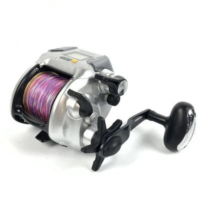 SHIMANO PLEMIO 3000 Silver Electric Reel Right Japan - As Is - HSHM - Image 1 of 4