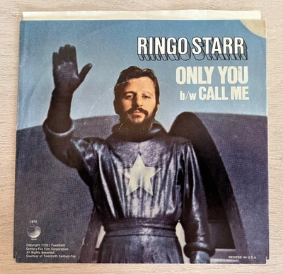 Ringo Starr Only You / Call Me 1974 7" Picture Sleeve Only, No Record Apple 1876 - Image 1 of 4