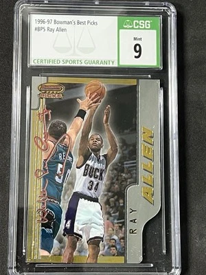 Tarjeta de novato (RC) CSG 9 1996-97 Bowman's Best - Picks Ray Allen #BP5 Foto 1 de 2