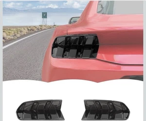 2PCS SMOKED REAR TAIL LIGHT LAMP PANEL TRIM GUARD SHELL FOR FORD MUSTANG 2024-25 - Foto 1 di 7