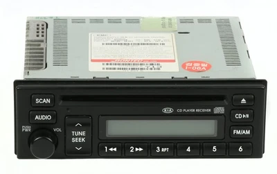 Reproductor de CD de disco único Kia Sorento 2003-2006 radio AM FM número de pieza 96140-3E201 Foto 1 de 4