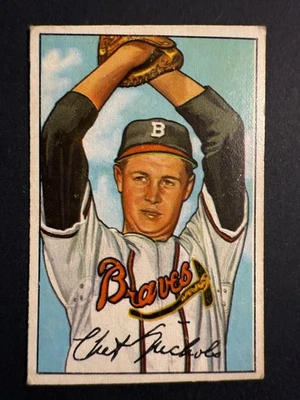 1952 Bowman #120 Chet Nichols Boston Braves VG - Image 1 of 2