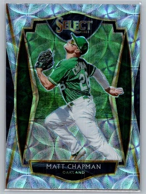 2021 Panini Select #194 Matt Chapman Scope Prizm  Oakland - Image 1 of 2