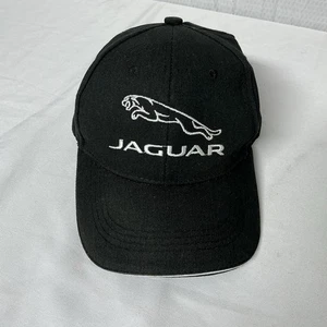 Jaguar Racing Hat Black Adjustable Strapback Embroidered Logo Cap Luxury Car - Picture 1 of 5