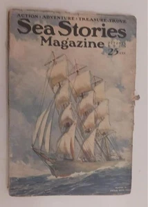 SEA STORIES MAGAZINE PULP OCT 1925 ANTON OTTO FISCHER COVER KENNETH GILBERT - Picture 1 of 6