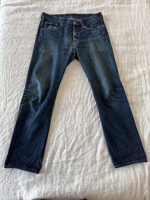 Lote de pantalones de mezclilla Sugar Cane 2009 ajustados rectos con ribete japonés para hombre talla 31 descoloridos Foto 1 de 4