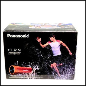 Panasonic HX-A1M HD Micro Tubo Portátil Casco Cámara Grabadora Naranja - Caja Abierta - Imagen 1 de 8