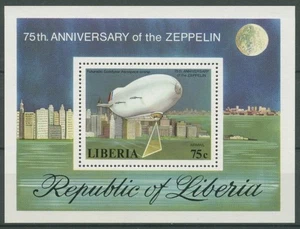 Liberia 1978 75 Jahre Zeppelin-Luftschiffe Block 89 A postfrisch (C27469) - Picture 1 of 1