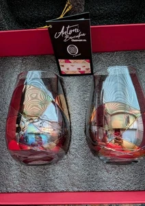 Antoni Barcelona Linea Rossa Edizione Esclusiva Bicchieri da Vino Senza Stelo Fatti a Mano e - Foto 1 di 22
