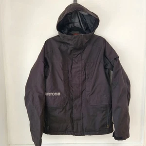 Burton Dryride Black Dhaka Jacket Coat Snowboarding Hooded Men's XS - Foto 1 di 14