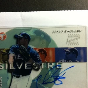 2002 Topps Prestine Autograph clear card  Juan Silvestre   Rangers - Picture 1 of 1
