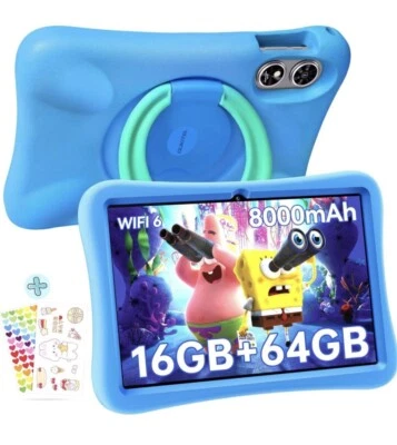 OT6 Kids Tablet - 10.1-inch Display Android 13 Tablet for Kids 16GB RAM 64GB ROM - Image 1 of 4