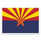 2 x Arizona Flag Vinyl Sticker Travel Car Luggage #9004 
