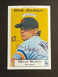 ⚾ 1996 Signature Rookies Old Judge Baseball Autograph #19 Brian MAXCY #/6000 ⚾