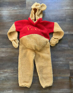 Winnie the Pooh Bear Disney Store Kids Children’s Plush Halloween Costume 4 - 6T
