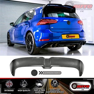 VW Golf R MK7 MK7.5 Rear Boot Spoiler Wing Carbon Fibre Oettinger Style 2013-20 - Picture 1 of 10