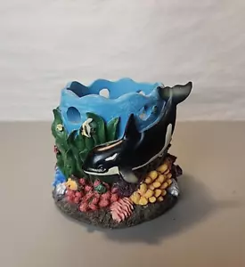 Sea World Votivkerzenhalter Orca Korallenriff Ozean Deko Souvenir - Bild 1 von 6