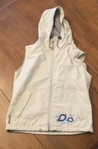 Sessions Snowboard Vest Cream Hooded Women's Medium - Picture 1 of 6