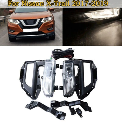 Juego de luces antiniebla para parachoques delantero para Nissan Rogue X-Trail 2017 2018-2019 Foto 1 de 4