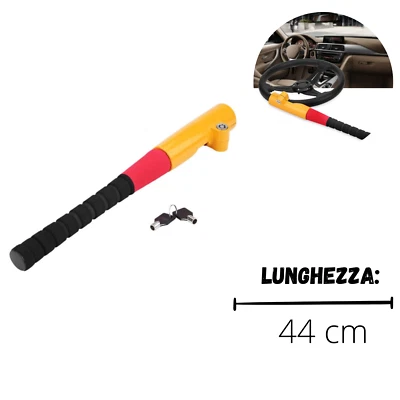 Blocco Volante Anti-Furto Auto Universale 44 cm- Blocco Sterzo Massima Sicurezza - Immagine 1 di 4