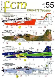 FCM Decals 1/48 EMB-312 SUPER TUCANO Brazilian Air Force - Picture 1 of 6