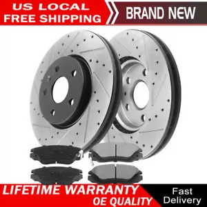 Front Brake Rotor ceramic brake Pad for Chevy Equinox Impala Malibu Buick Regal - Picture 1 of 11