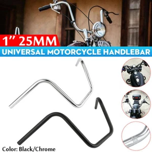 1"25mm Motorcycle Handlebar High Rising Drag Bar Steel For Harley Chopper Bobber - Picture 1 of 29