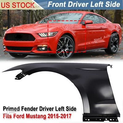 Fender For 2015 2016 2017 Ford Mustang Front Driver Left LH Side Primed Steel - Imagem 1 de 4