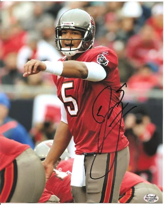 Foto autografiada de Josh Freeman Buccaneers 8X10 con certificado de autenticidad BDS #2017 Foto 1 de 3