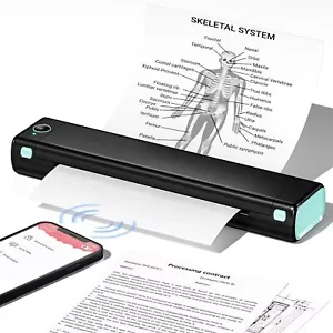 Phomemo M08F A4 Bluetooth Portable Thermal Printer -Android iOS Phone Laptop Lot - Picture 1 of 10