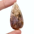 52.65 Ct. Natural Moss Agate Pear Shape Cabochon Loose Gemstone 51X24x5 Mm