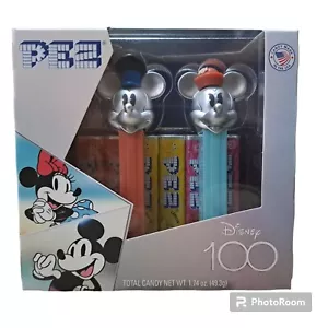 Pez Disney 100 Platinum Retro Mickey & Minnie Mouse Dispenser Set Brand New - Picture 1 of 6