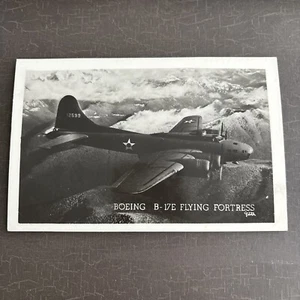 Military AIRPLANE Postcard BOEING B-17E Flying Fortress RPPC #9222 EKC stampbox - Picture 1 of 2