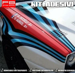 Kit Adesivi compatibili LANCIA DELTA HF INTEGRALE EVOLUZIONE MARTINI MONTECARLO - Imagen 1 de 4