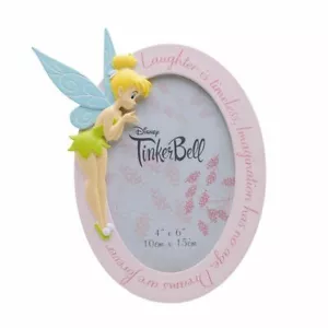 TINKER BELL RESIN PHOTO FRAME WITH QUOTE 18CM IN GIFT BOX WIDDOP AND CO - Picture 1 of 1