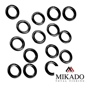 25 anillos delanteros MIKADO Round Rig negro mate Ø3,1-Ø3,7 (0,20 EUR/unidad) - Imagen 1 de 3