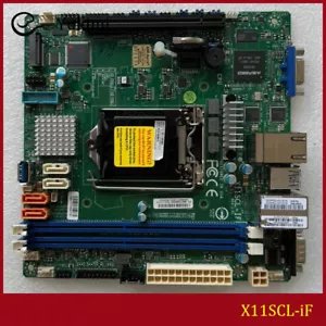 FOR Supermicro X11SCL-iF DDR4*2 LGA-1151 E-2200 64GB VGA Motherboard Test OK - Picture 1 of 3