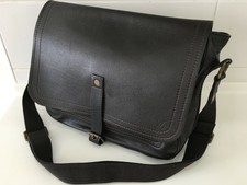 LOUIS VUITTON France Brown Full Leather 16" Shoulder Satchel Messenger Mail Bag