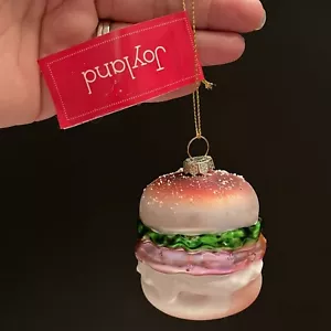 Glänzender glitzernder Hamburger/Veganer Burger Weihnachtsschmuck! Joyland Belks Neu mit Etikett - Bild 1 von 12