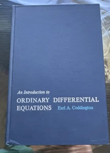 Introduction to Ordinary Differential Equations 1961 Earl A. Coddington HC - Picture 1 of 15
