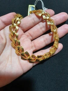 Stilvolles goldgefülltes Gliederkettenarmband Damenschmuck signiert 41098 - Bild 1 von 3