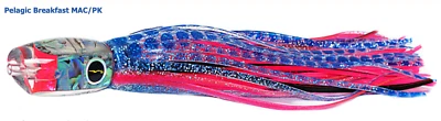 Black Bart "8-1/2 PELAGIC BREAKFAST " Lure Mackerel / Pink rigged 250# 7/0 - Image 1 of 4