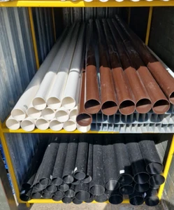 75mm Down Pipe White  Brown  Black 3 metre lengths - Picture 1 of 4