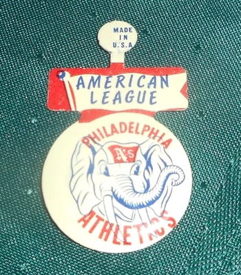Prendedor plegable de la Liga Americana Philadelphia Athletics (raro) Foto 1 de 2