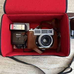 Yashica Minister II 35mm Range Finder Kamera 45mm f2.8 Objektiv/Tasche/Tasche - Bild 1 von 8