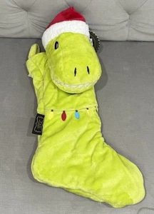 Calza natalizia nuova con etichette FAO BLACK 3D dinosauro vacanza peluche bambini calza - Foto 1 di 5