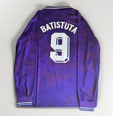 Maglia Batistuta N9 1992/1993 HOME Serie A Long Sleeves Retro Taglia L/XL - Immagine 1 di 4