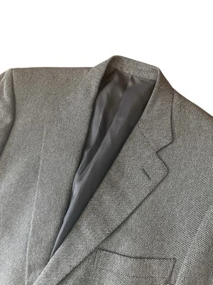 Abrigo deportivo Ermenegildo Zegna Blazer 44R gris espiga 100 % cachemir Foto 1 de 4