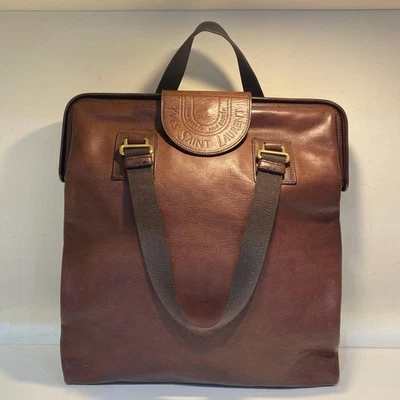 Bolso de Mano Yves Saint Laurent Para Hombre Marrón Usado YSL Foto 1 de 4