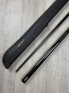 Riley Storm Snooker Pool Queue 2 Stück Ash Black + Schutzhülle gepolsterte Tragetasche - Bild 1 von 17